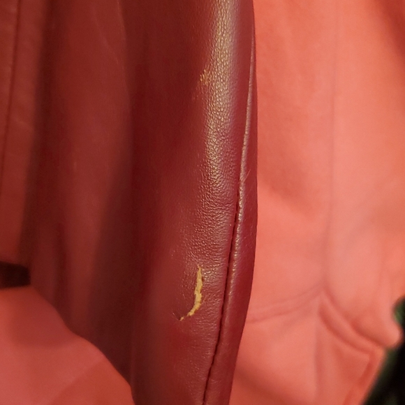 Nice red leather jacket by Mossimo medium. - Picture 7 of 8